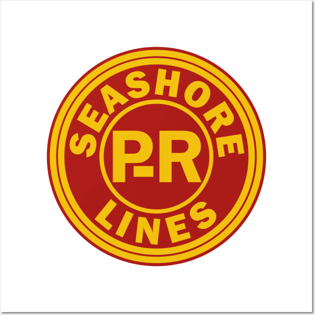 Vintage Pennsylvania-Reading Seashore Lines Railroad Wall Art by Railway Tees For All